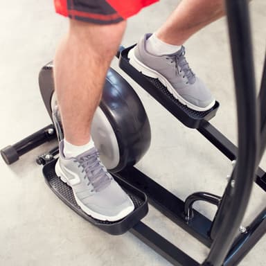 tectake Crosstrainer i aluminium - svart