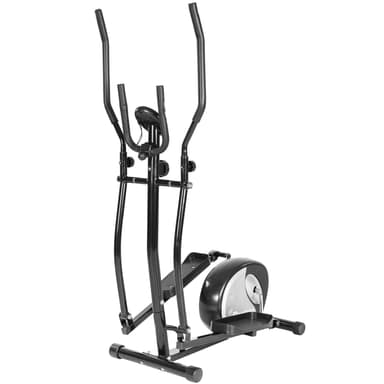 tectake Crosstrainer i aluminium - svart