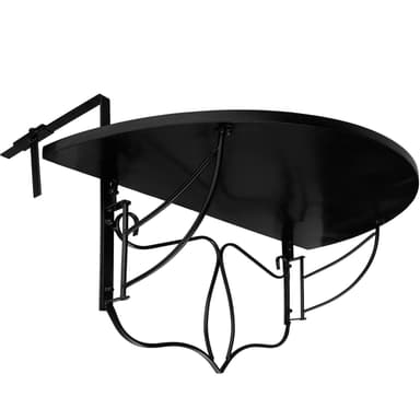 tectake Hängande balkongbord med vikbart mosaikmönster 75x65x62cm - terrakotta
