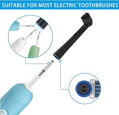4-pack Ersättningstandborsthuvuden EB-SB17A – Kompatibla med Oral-B DB