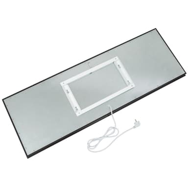 tectake Infravärme glas - 850 W, svart