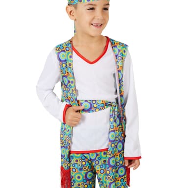 tectake Maskeraddräkt Pojke Cool Hippie