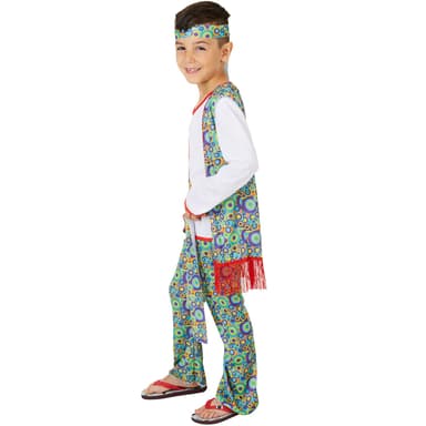 tectake Maskeraddräkt Pojke Cool Hippie