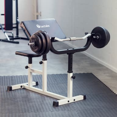 tectake Curlbänk - svart/vit