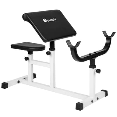 tectake Curlbänk - svart/vit