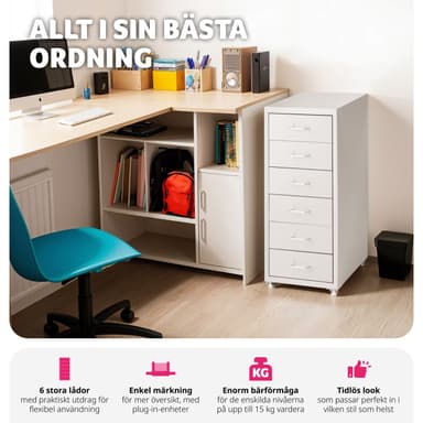 tectake Lådhurts på hjul - ljusgrå