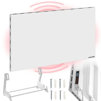 tectake Infravärmare med termostat och tippskydd - 300 W