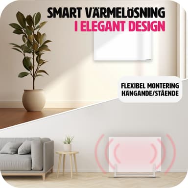 tectake Infravärmare med termostat och tippskydd - 300 W