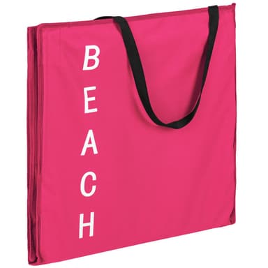 tectake 2 strandmattor med ryggstöd - pink