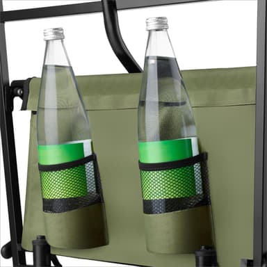 tectake Hopfällbar skrinda med bärväska, lastkapacitet 80kg - grön