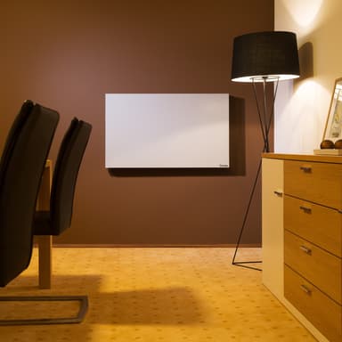 tectake Hybrid-infravärmare med termostat och tippskydd - 300 W