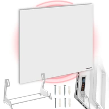tectake Infravärmare med termostat och tippskydd - 450 W