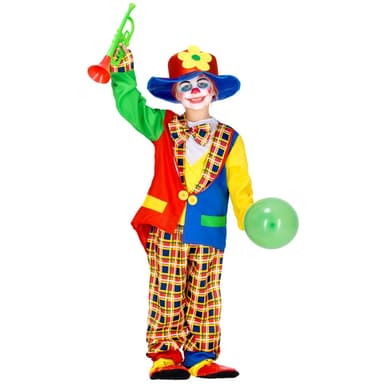 tectake Maskeraddräkt Barn Clown Galenpanna