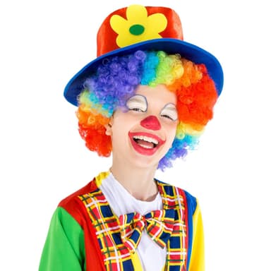 tectake Maskeraddräkt Barn Clown Galenpanna