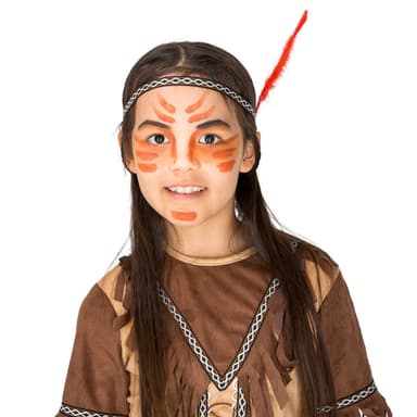 tectake Maskeraddräkt Indianflicka Röda Duvhöken