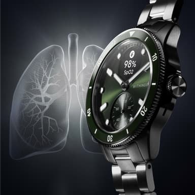 Withings ScanWatch Nova hybridklocka 42 mm (grön)