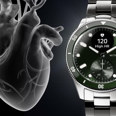 Withings ScanWatch Nova hybridklocka 42 mm (grön)