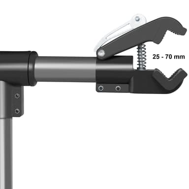 tectake Reparationsställning för cykel med verktygsförvaring - svart