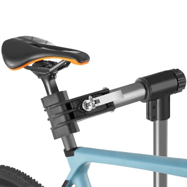 tectake Reparationsställning för cykel med verktygsförvaring - svart