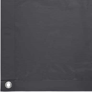 tectake Balkongskydd med metallförstärkta öglor, version 1 - svart, 90 cm