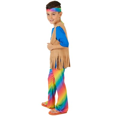 tectake Maskeraddräkt Pojke Hippie Peace