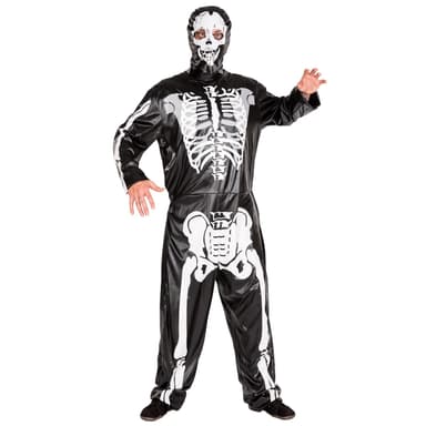 tectake Maskeraddräkt Herr Skelettoverall
