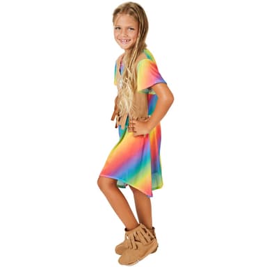 tectake 900202 Maskeraddräkt Hippie Blomsterbarn