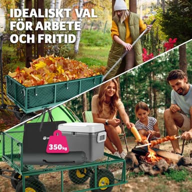 tectake Skrinda med innerklädsel max 350 kg - grön