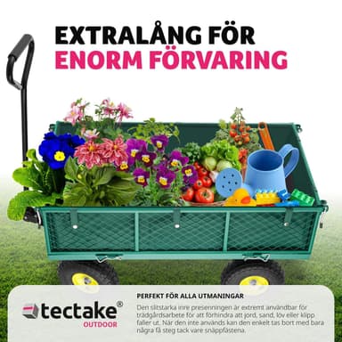 tectake Skrinda med innerklädsel max 350 kg - grön