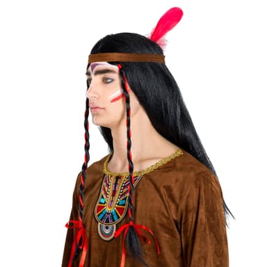 tectake Maskeraddräkt Herr Indian Apache Bisonoxen