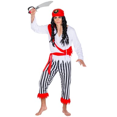 tectake Maskeraddräkt för herr Piratkapten Enögde Henry