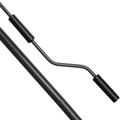 tectake Spännmarkis och soltak med handvev, höjdjusterbar - 300 x 180 cm, svart/grå