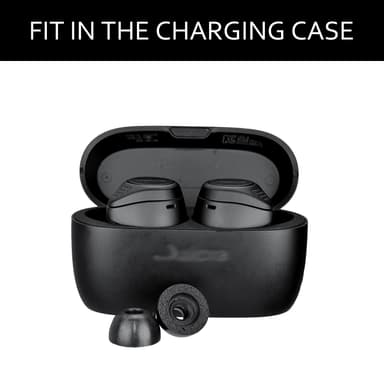 Öronkuddar för Jabra Elite 65t/75t öronsnäckor, 3 par Svart