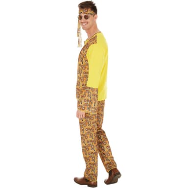 tectake Maskeraddräkt Herr Hippie Franco
