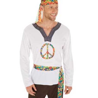 tectake Maskeraddräkt Herr Hippie Jimmy