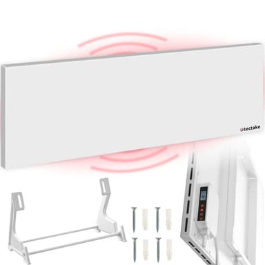 tectake Infravärmare med termostat och tippskydd - 550 W