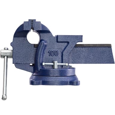 tectake Skruvstycke med städ 360° vridbart - 125 mm