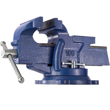 tectake Skruvstycke med städ 360° vridbart - 125 mm