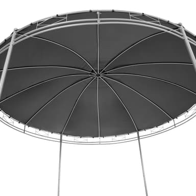 tectake Lyx-trädgårdspaviljong 350cm - antracit
