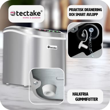 tectake Ismaskin - silver