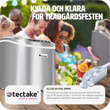 tectake Ismaskin - silver