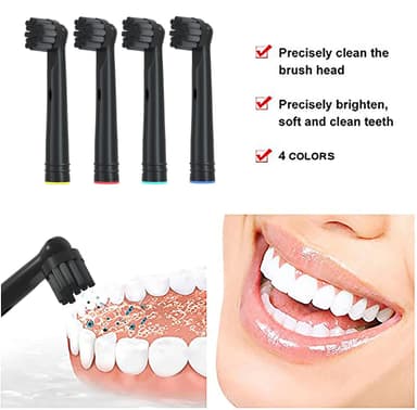 4-pack Ersättningstandborsthuvuden EB-SB17A – Kompatibla med Oral-B DB