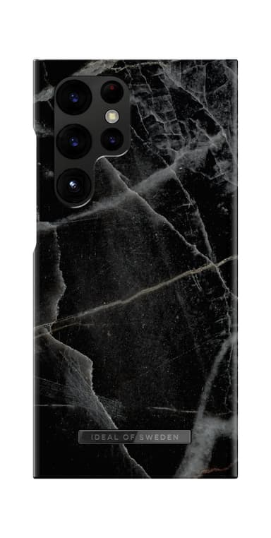 Printed Case Galaxy S23U Black Thunder Marble