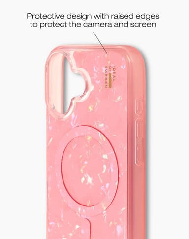 Pearlised Case MagSafe iPhone 16 Pink
