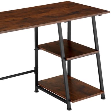 tectake Skrivbord Paisley 120x50x73,5cm - Industriellt mörkt trä, rustikt