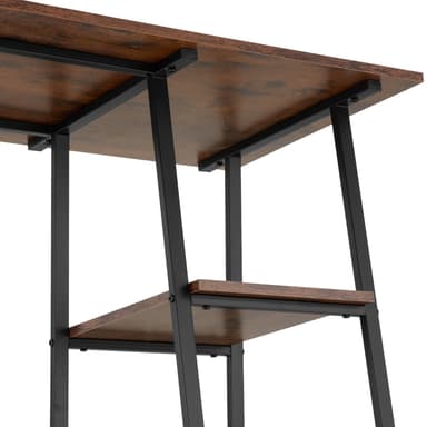 tectake Skrivbord Paisley 120x50x73,5cm - Industriellt mörkt trä, rustikt