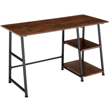 tectake Skrivbord Paisley 120x50x73,5cm - Industriellt mörkt trä, rustikt
