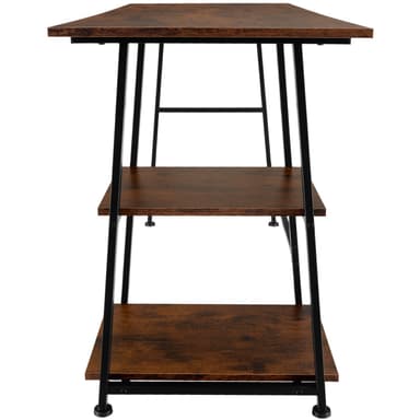 tectake Skrivbord Paisley 120x50x73,5cm - Industriellt mörkt trä, rustikt