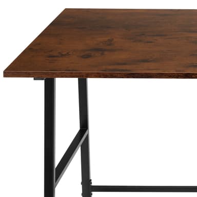 tectake Skrivbord Paisley 120x50x73,5cm - Industriellt mörkt trä, rustikt
