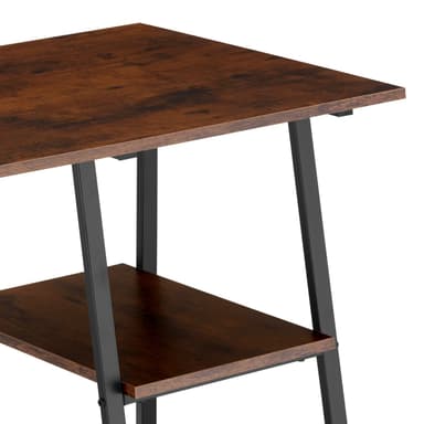 tectake Skrivbord Paisley 120x50x73,5cm - Industriellt mörkt trä, rustikt
